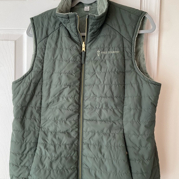 Free Country Jackets & Blazers - Free Country Sage Green Fleece Jacket